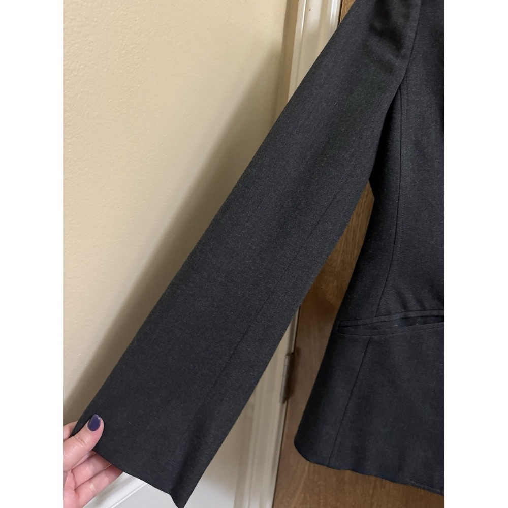 Brooks Brothers Women's Milano Fit Blazer Jacket Size 10 Charcoal Gray Button - Picture 4 of 13